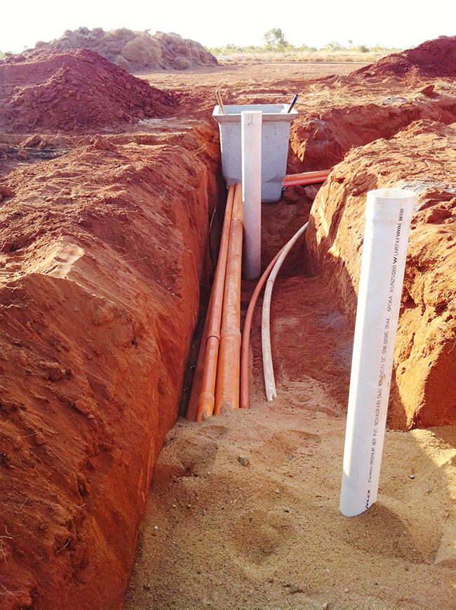 groundworks and in-ground electrical cable installation